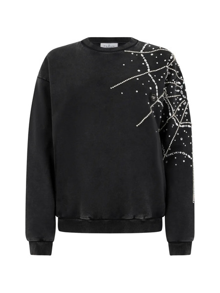  Philipp Plein Sudadera Con Cuello Redondo - Negro 