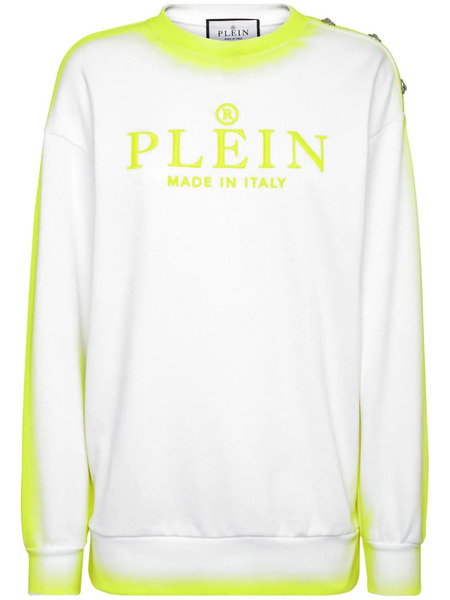  Philipp Plein Sudadera Con Logo Bordado - Blanco 