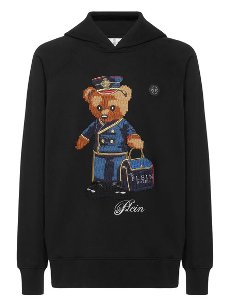  Philipp Plein Sudadera Teddy Doorman Con Capucha - Negro 