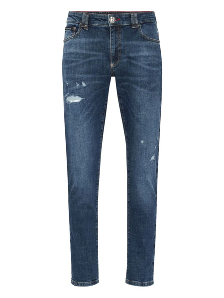  Philipp Plein Vaqueros Con Cinco Bolsillos - Azul 