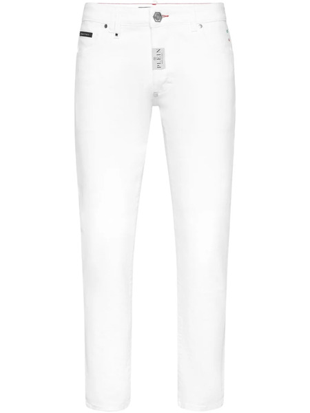  Philipp Plein Vaqueros De Algodón - Blanco 