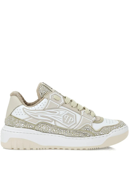  Philipp Plein Zapatillas Hexagon Strass - Neutro 