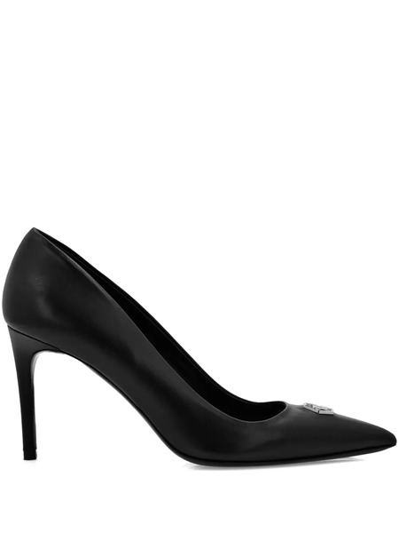  Philipp Plein Zapatos Décolleté Con Tacón De 120 Mm - Negro 