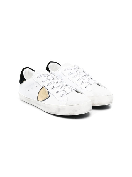  Philippe Model Kids Zapatillas Con Logo Estampado - Blanco 