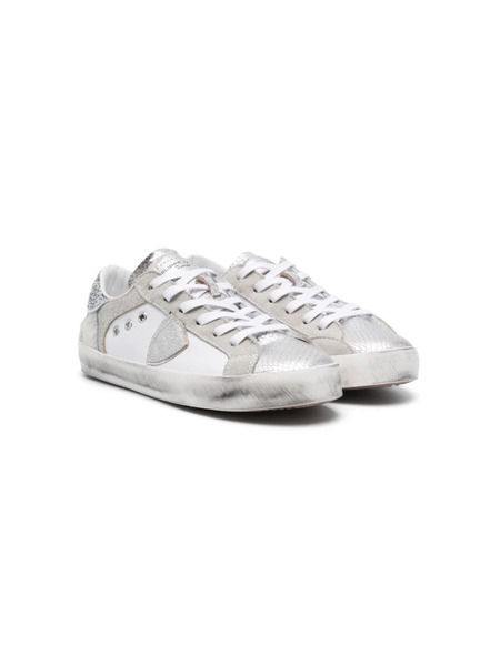  Philippe Model Kids Zapatillas Paris Con Paneles - Blanco 