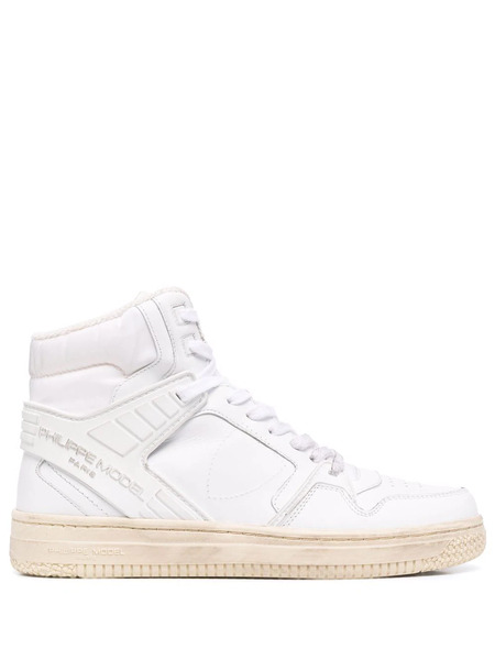  Philippe Model Paris Zapatillas Altas - Blanco 