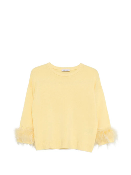  Philo-sofie Jersey Con Dobladillo De Canalé - Amarillo 