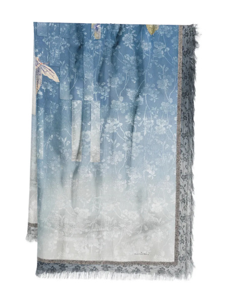  Pierre-louis Mascia Bufanda Estampada - Azul 