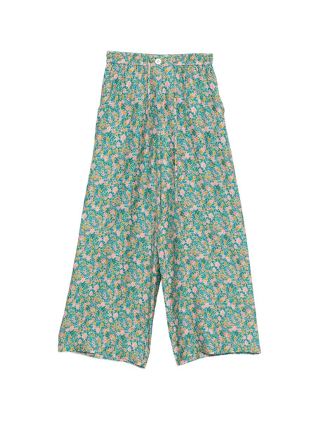  Pierre-louis Mascia Pantalones Palazzo Con Estampado Floral - Verde 