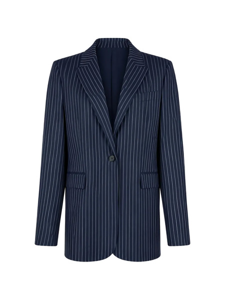  Pinko Blazer A Rayas Diplomáticas - Azul 