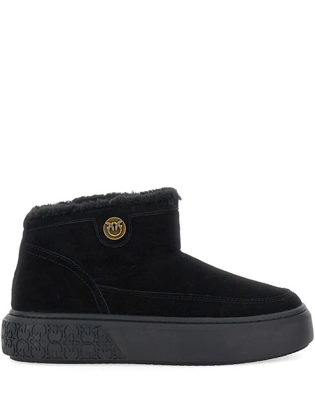 Pinko Botas De Ante Con Plataforma - Negro 