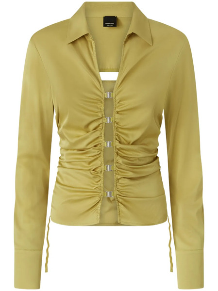  Pinko Camisa Fruncida - Verde 