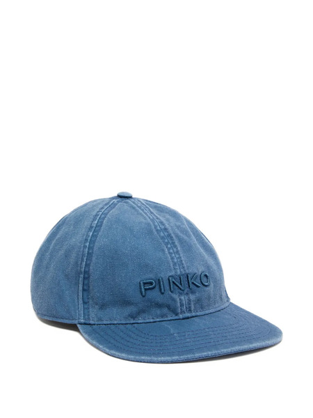  Pinko Gorro De Algodón Con Bordado - Azul 