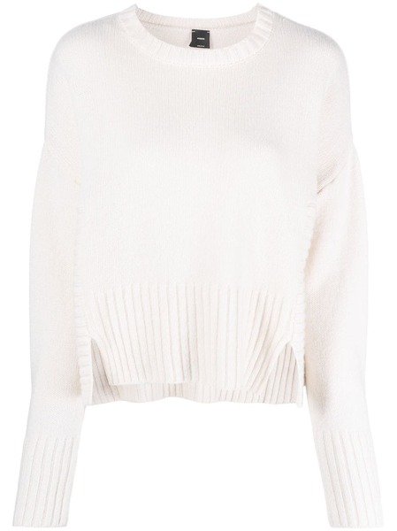  Pinko Jersey Con Cuello Redondo - Blanco 