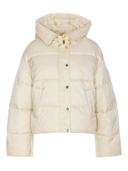  Pinko Plumífero Con Capucha - Blanco 