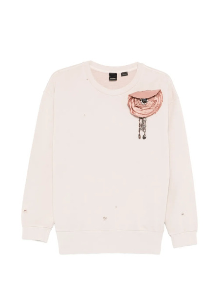 Pinko Sudadera Con Efecto Envejecido - Neutro 