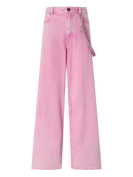  Pinko Vaqueros Anchos Con Nudo - Rosa 