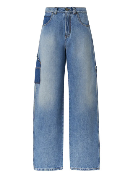  Pinko Vaqueros Con Diseño Patchwork - Azul 