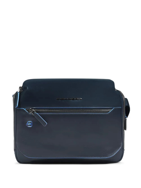  Piquadro Bandolera De Piel - Azul 
