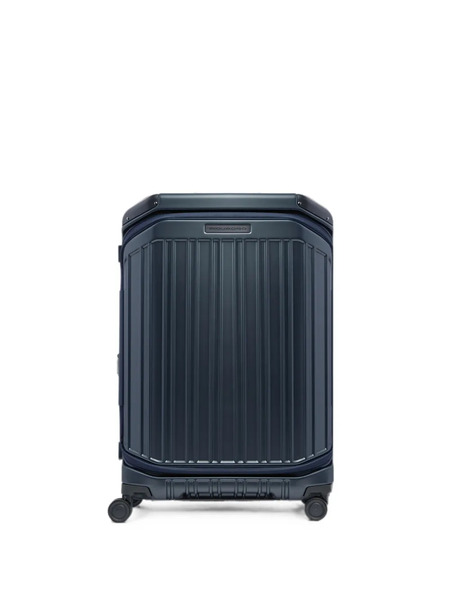  Piquadro Medium Expandable Hardside Suitcase - Azul 