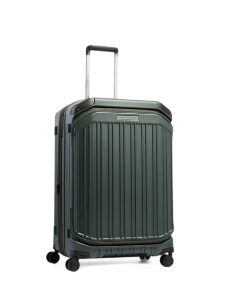  Piquadro Medium Expandable Hardside Suitcase - Verde 