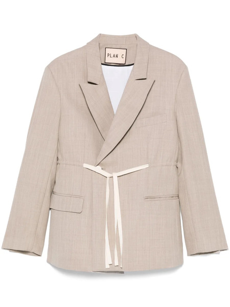  Plan C Blazer Panama - Marrón 