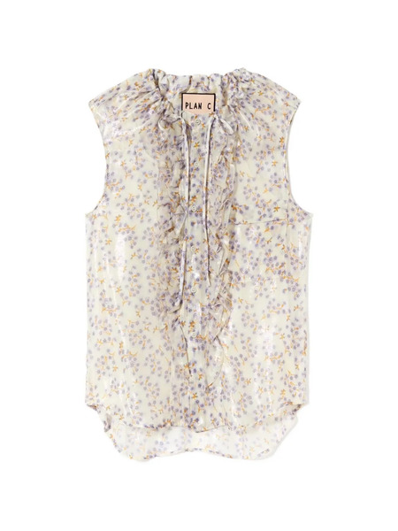  Plan C Blusa Con Estampado Floral - Neutro 