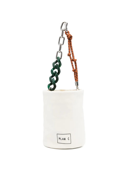  Plan C Bolso Bombonera Con Logo - Blanco 