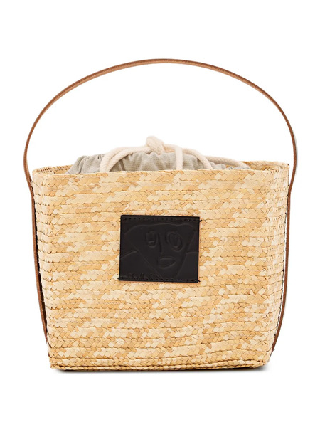  Plan C Bolso Shopper Tejido - Neutro 