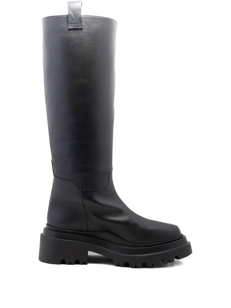  Plan C Botas Con Plataforma Y Cremallera - Negro 
