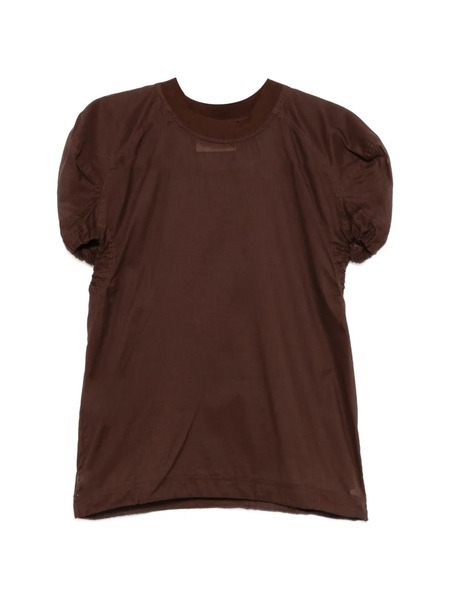  Plan C Camiseta Fruncida - Marrón 