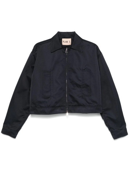  Plan C Chaqueta De Satén - Azul 