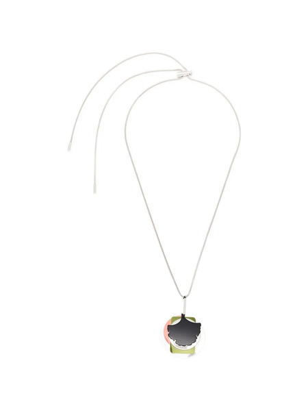  Plan C Collar Con Colgante Sequin - Plateado 