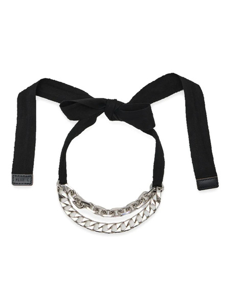  Plan C Collar De Cadena Con Lazo - Plateado 
