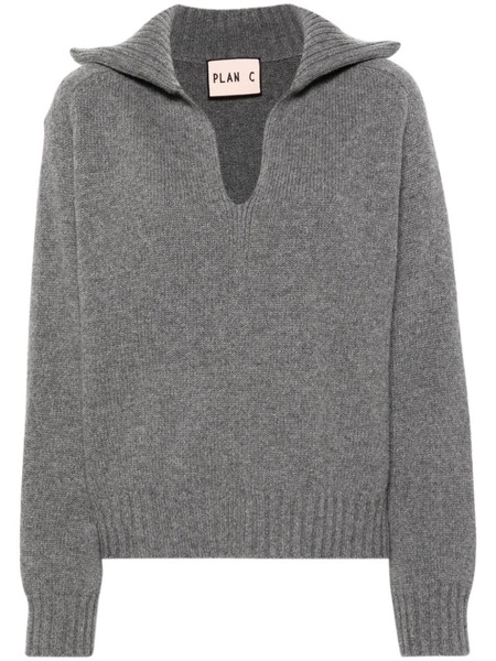  Plan C Jersey Con Efecto De Mezcla - Gris 