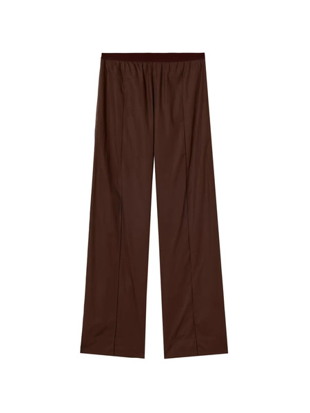  Plan C Pantalones Anchos - Marrón 
