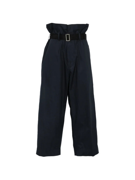  Plan C Pantalones Con Cinturón - Azul 
