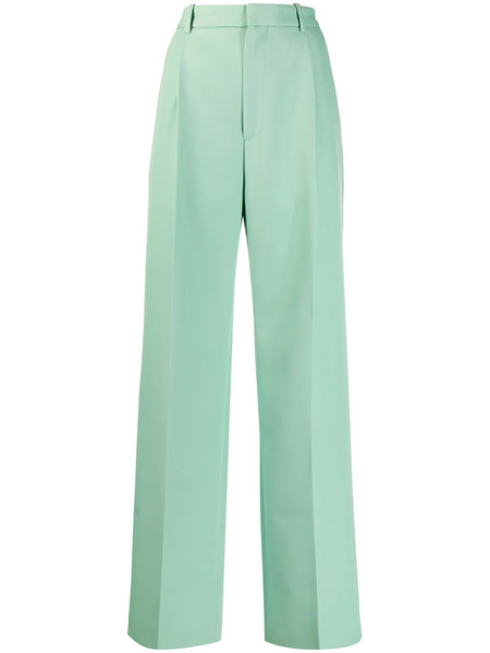  Plan C Pantalones De Vestir Anchos - Verde 