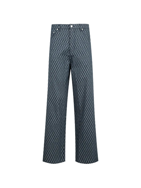  Pleasures Vaqueros Formula Estilo Baggy A Cuadros - Azul 