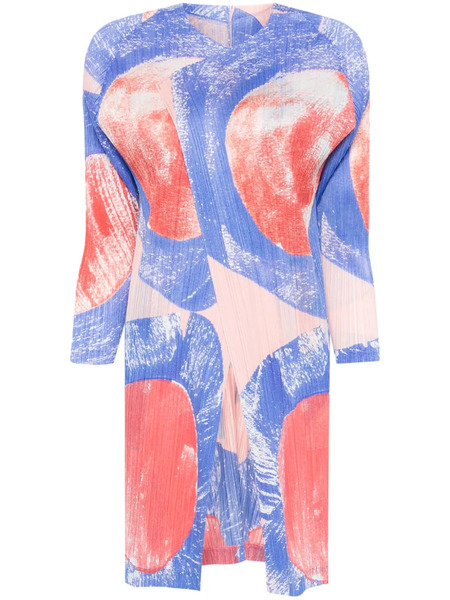  Pleats Please Issey Miyake Abrigo Backlight - Azul 