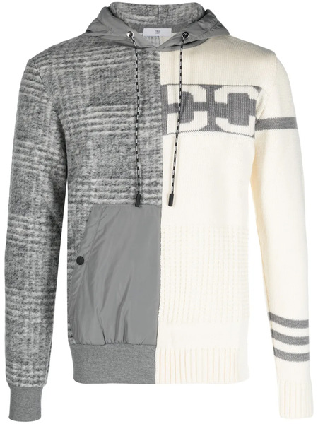  Pmd Sudadera De Punto A Paneles Con Capucha - Gris 