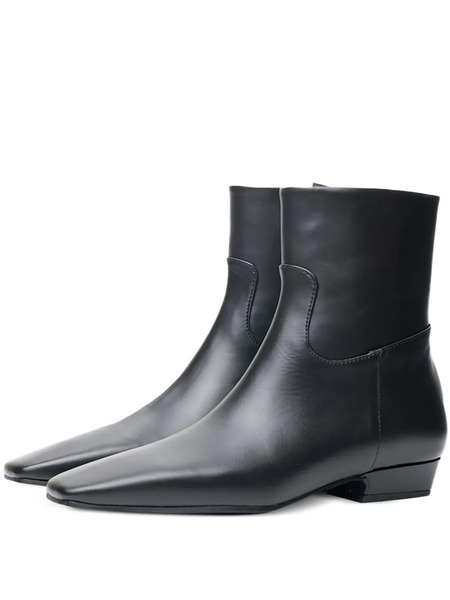  Poche Paris Botas Con Puntera Cuadrada - Negro 