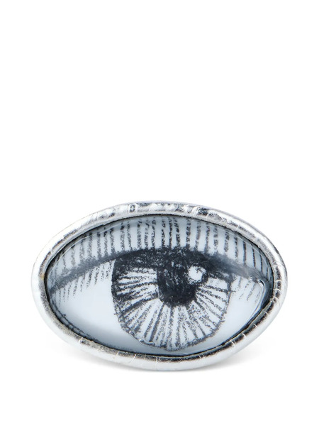  Poison Drop Lab Anillo Con Motivo De Ojo - Plateado 