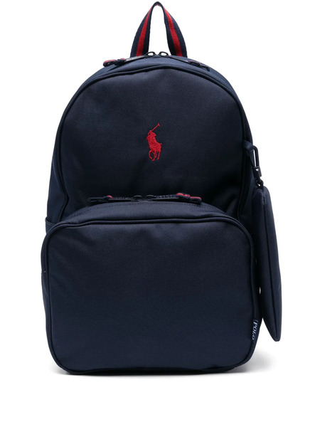  Polo Ralph Lauren Kids Mochila Con Motivo Polo Pony - Azul 