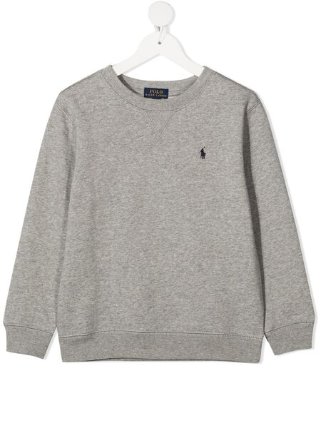  Polo Ralph Lauren Kids Sudadera Con Bordado Polo Pony - Gris 