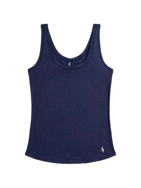  Polo Ralph Lauren Top Sin Mangas Con Logo Bordado - Azul 