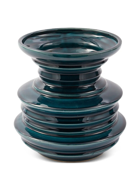  Polspotten Jarrón Stacked Plates - Verde 