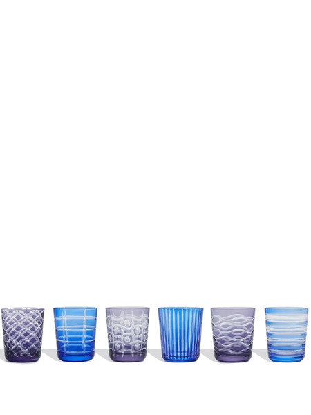  Polspotten Juego De Seis Vasos - Azul 
