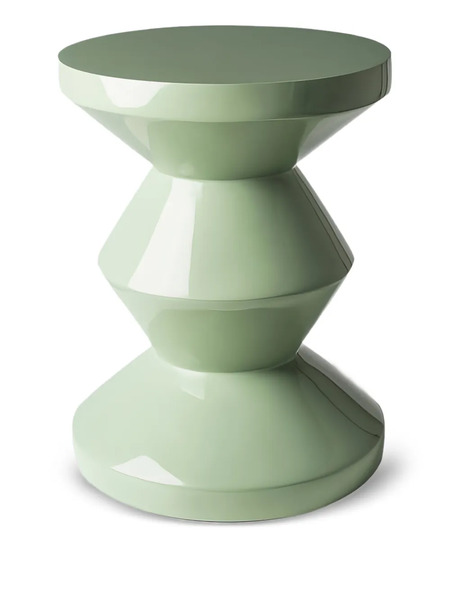 Polspotten Taburete Con Motivo En Zigzag (35,5 Cm) - Verde 