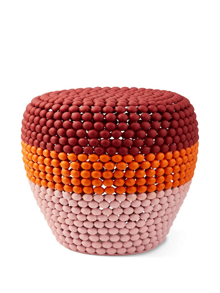  Polspotten Taburete Dot A Rayas - Rosa 